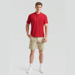 Fruit of the Loom - Piqué Polo - T-Shirt - Red