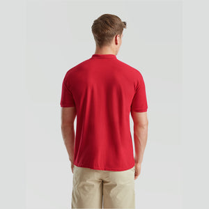 Fruit of the Loom - Piqué Polo - T-Shirt - Red