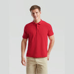 Fruit of the Loom - Piqué Polo - T-Shirt - Red