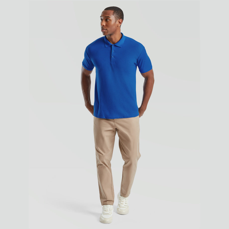 Fruit of the Loom - Piqué Polo - T-Shirt - Royal Blue