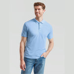 Fruit of the Loom Piqué Polo T-Shirt Sky Blue Blå F502