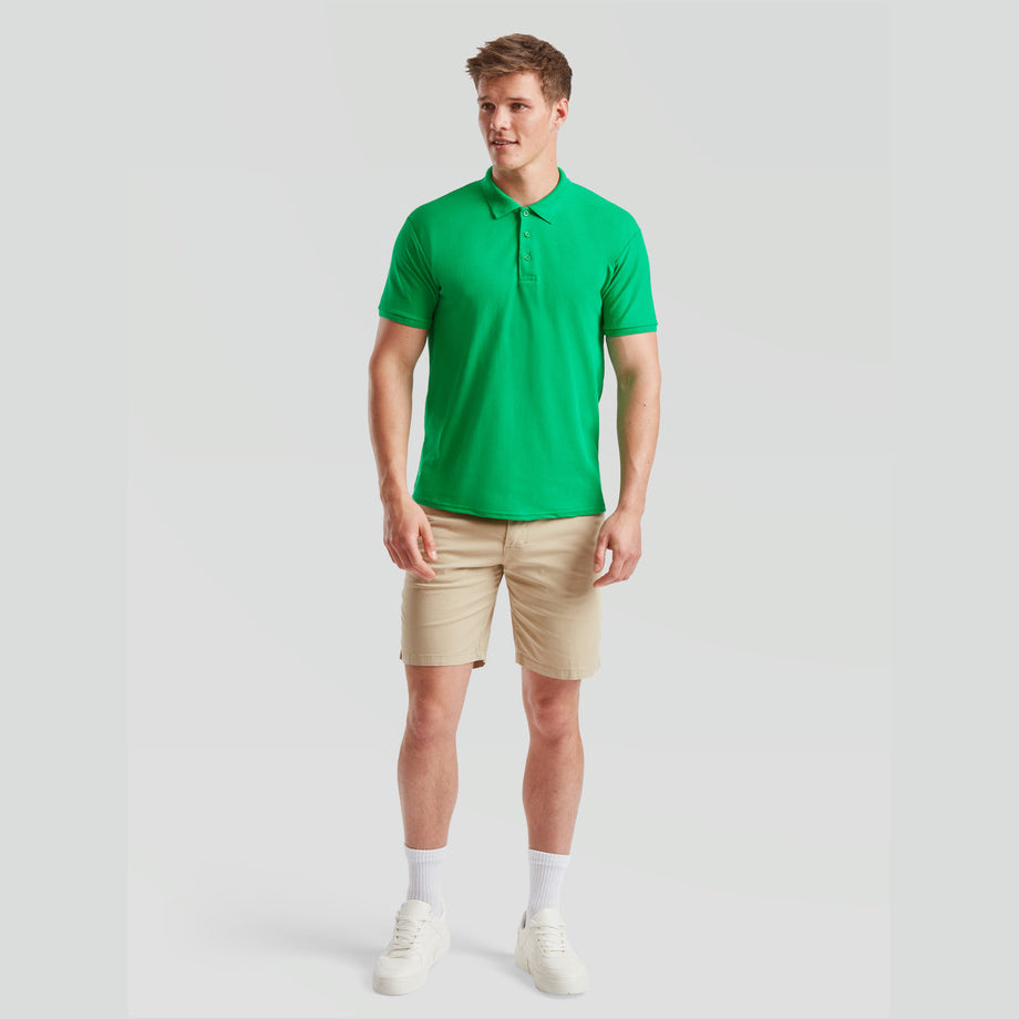 Fruit of the Loom - Piqué Polo - T-Shirt - Kelly Green