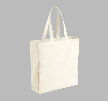 Westford Mill - Canvas Classic Shopper - Shopper Mulepose - WM108 - Med Eget Logo