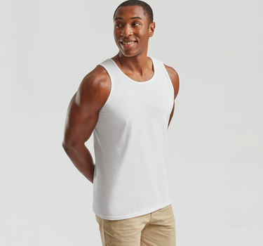 Fruit of the Loom - Valueweight Athletic Vest - Tank Top Med Eget Logo