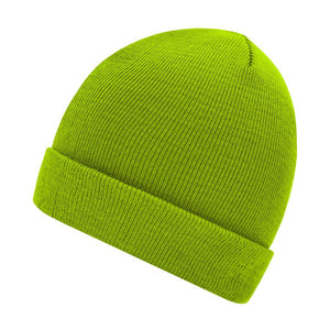 Myrtel Beach Knitted Beanie Lime Green Grøn 7500