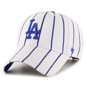 47 Brand MLB LA Dodgers MVP Bird Cage Adjustable White Blue Hvid Blå Pinstripe B-BDCG12WBV-WH