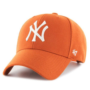 47 Brand MLB NY Yankees MVP Snapback Burnt Orange White Hvid B-MVPSP17WBP-BO