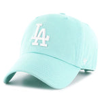 47 Brand MLB LA Dodgers Clean Up Adjustable Tiffany Blue White Blå Hvid B-RGW12GWSNL-TFC
