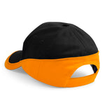 Beechfield Teamwear Competetion Cap Adjustable Black Orange Sort CB171