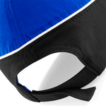 Beechfield Teamwear Competetion Cap Adjustable Bright Royal Black White Blå Sort Hvid CB171