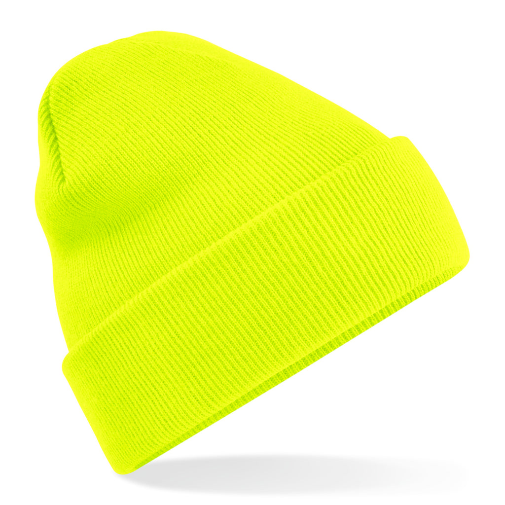 Beechfield Junior Original Cuffed Beanie Fluorescent Yellow Gul CB45B