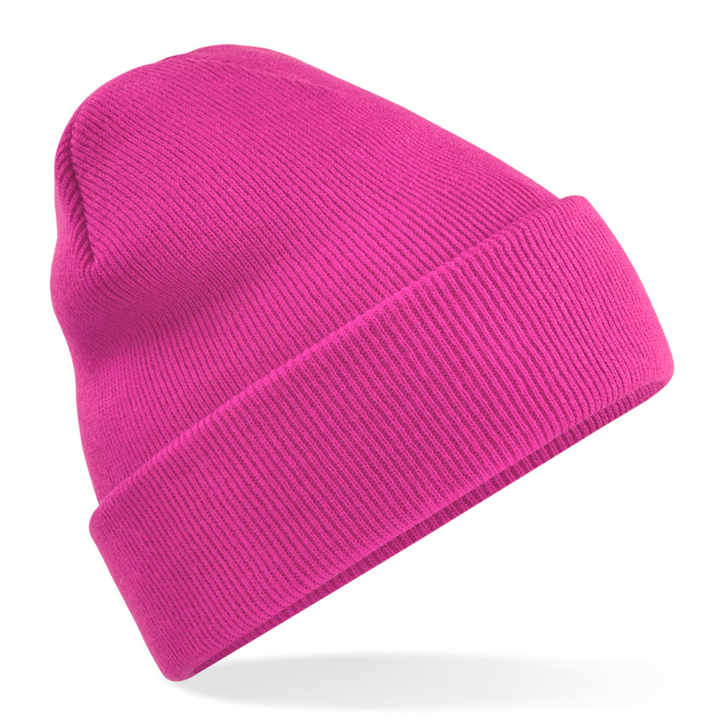 Beechfield Junior Original Cuffed Beanie Fuchsia Lyserød CB45B