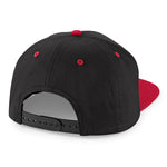 Beechfield 5 Panel Contrast Snapback Black Classic Red Sort Rød CB610C