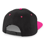 Beechfield 5 Panel Contrast Snapback Black Fuchsia Sort Lyserød CB610C