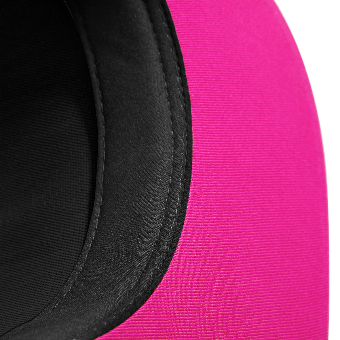 Beechfield 5 Panel Contrast Snapback Black Fuchsia Sort Lyserød CB610C