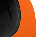 Beechfield 5 Panel Contrast Snapback Black Orange Sort CB610C