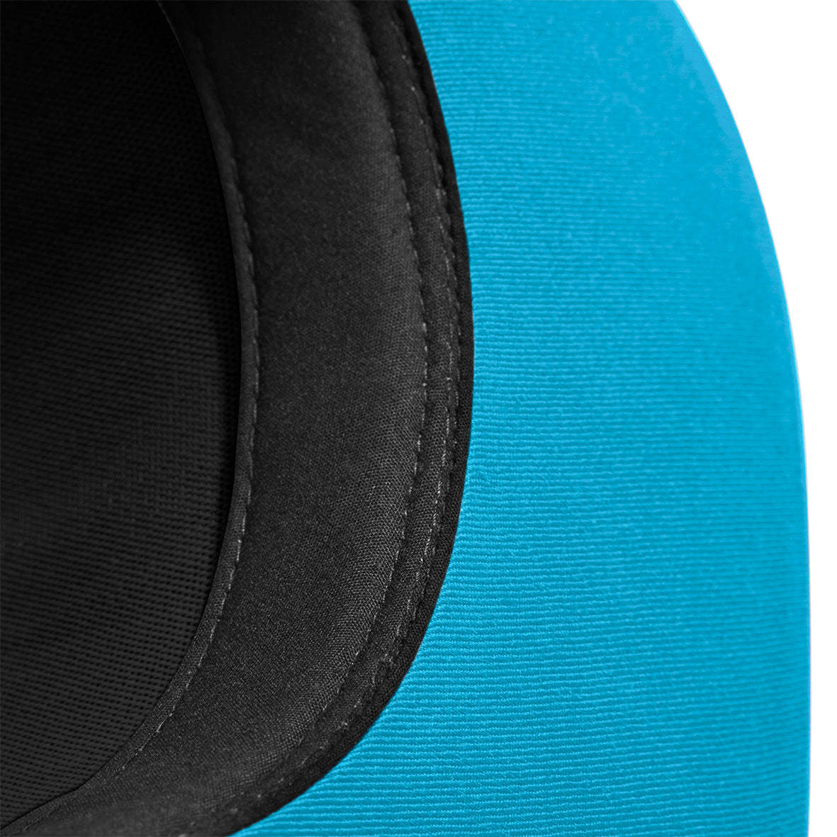 Beechfield 5 Panel Contrast Snapback Black Surf Blue Sort Blå CB610C