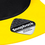 Beechfield 5 Panel Contrast Snapback Black Yellow Sort Gul CB610C