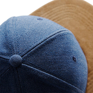 Beechfield Suede Peak Snapback Denim Blue Blå CB668