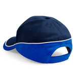 Beechfield Teamwear Competetion Cap Adjustable French Navy/Bright Royal White Blå  Hvid  CB171 