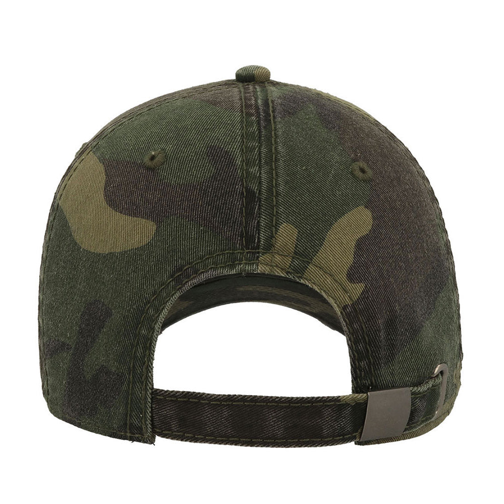 Atlantis Dad Hat Destroyed Adjustable Camouflage Grøn AT664