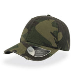 Atlantis Dad Hat Destroyed Adjustable Camouflage Grøn AT664