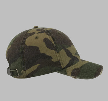 Atlantis Dad Hat Destroyed Adjustable Camouflage Grøn AT664