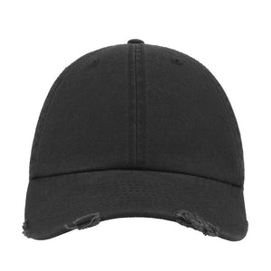 Atlantis Dad Hat Destroyed Adjustable Dark Grey Mørkegrå AT664