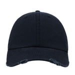 Atlantis Dad Hat Destroyed Adjustable Navy Blå AT664