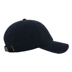 Atlantis Dad Hat Destroyed Adjustable Navy Blå AT664