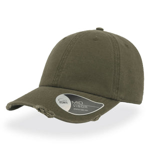 Atlantis Dad Hat Destroyed Adjustable Olive Grøn AT664