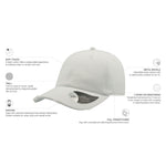 Atlantis Dad Hat Destroyed Adjustable White Hvid AT664