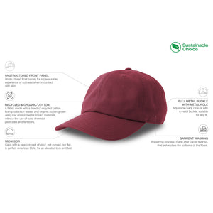 Atlantis Dad HatS Adjustable Cardinal Red Rød AT681