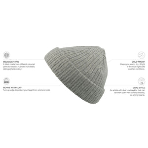 Atlantis Docker Beanie Docker Light Grey Melange Grå AT796