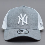 New Era MLB New York NY Yankees A Frame Jersey Trucker Snapback Dark Grey White Mørkegrå Hvid 12523898