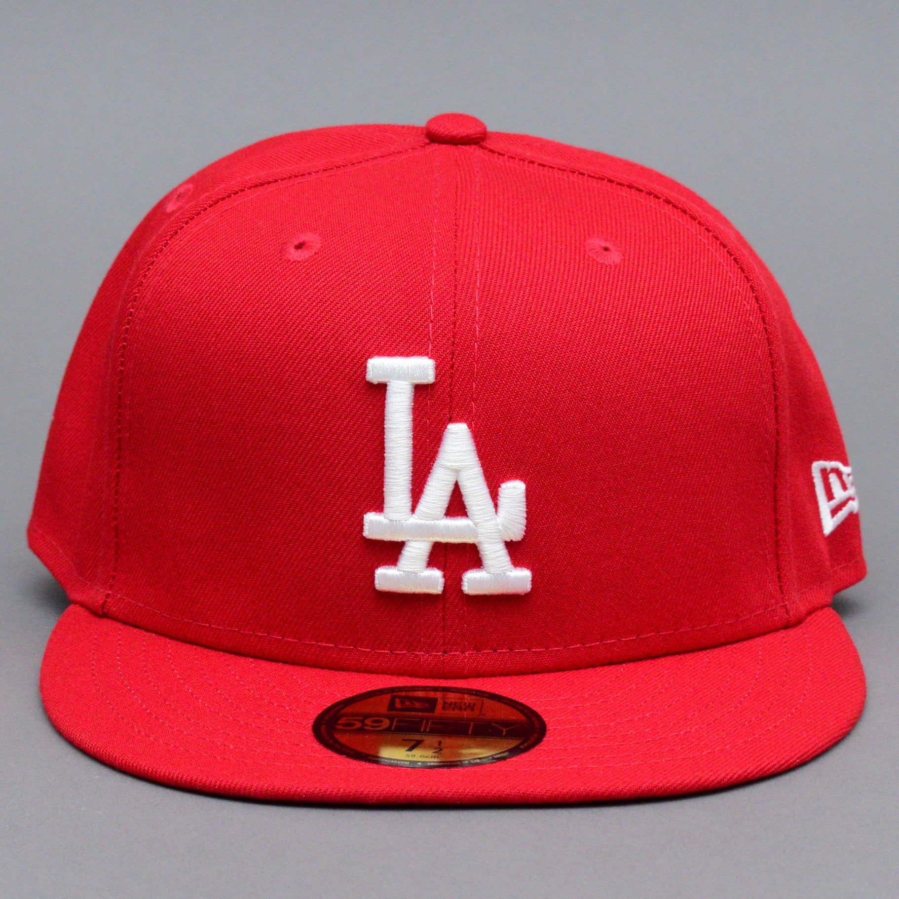 New Era MLB Los Angeles LA Dodgers 59Fifty Essential Fitted Scarlet Red White Rød Hvid 10047498