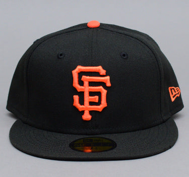 New Era MLB San Francisco Giants 59Fifty Authentic Fitted Black Orange Sort 12572838