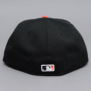 New Era MLB San Francisco Giants 59Fifty Authentic Fitted Black Orange Sort 12572838