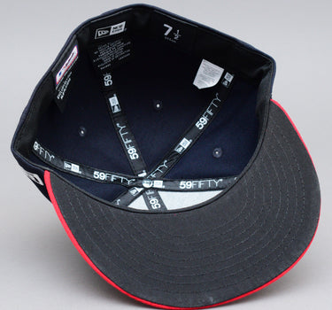 New Era MLB Atlanta Braves 59Fifty Authentic Fitted Navy Red Blå Rød 12572848