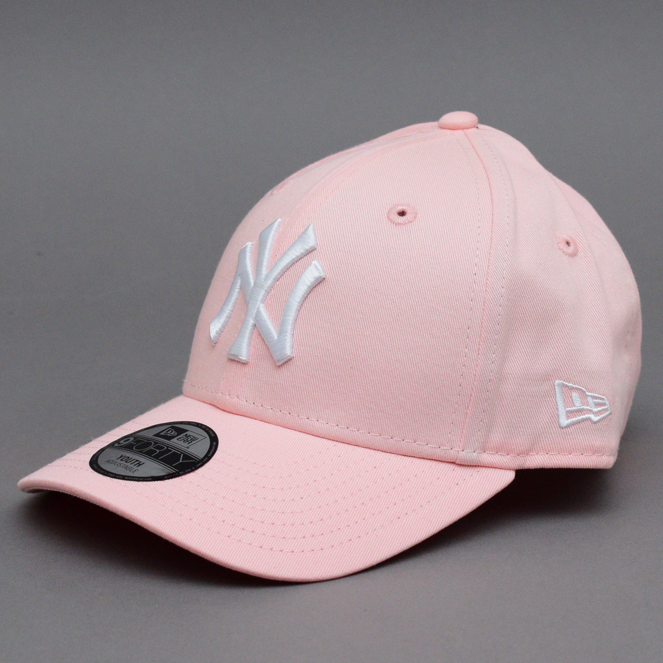 New Era MLB New York NY Yankees 9Forty Youth Kids Børne Caps Adjustable Justerbar Pink White Lyserød Hvid 12745558