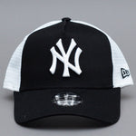 New Era MLB New York NY Yankees A Frame Youth Kids Børne Caps Trucker Snapback Black White Sort Hvid 12745566