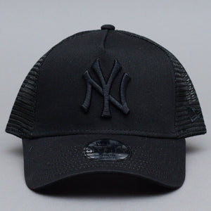 New Era MLB New York NY Yankees A Frame Child Kids Børne Caps Trucker Snapback Black Black Sort 12745567