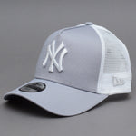 New Era MLB New York NY Yankees A Frame Youth Kids Børne Caps Trucker Snapback Grey White Grå Hvid 12745565