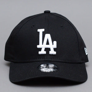 New Era MLB Los Angeles LA Dodgers 9Forty Youth Kids Børne Caps Adjustable Justerbar Black White Sort Hvid 12745562