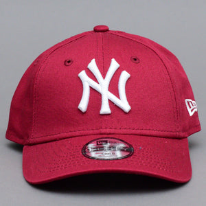 New Era MLB New York NY Yankees 9Forty Youth Kids Børne Caps Adjustable Justerbar Maroon White Rød Hvid 60184748