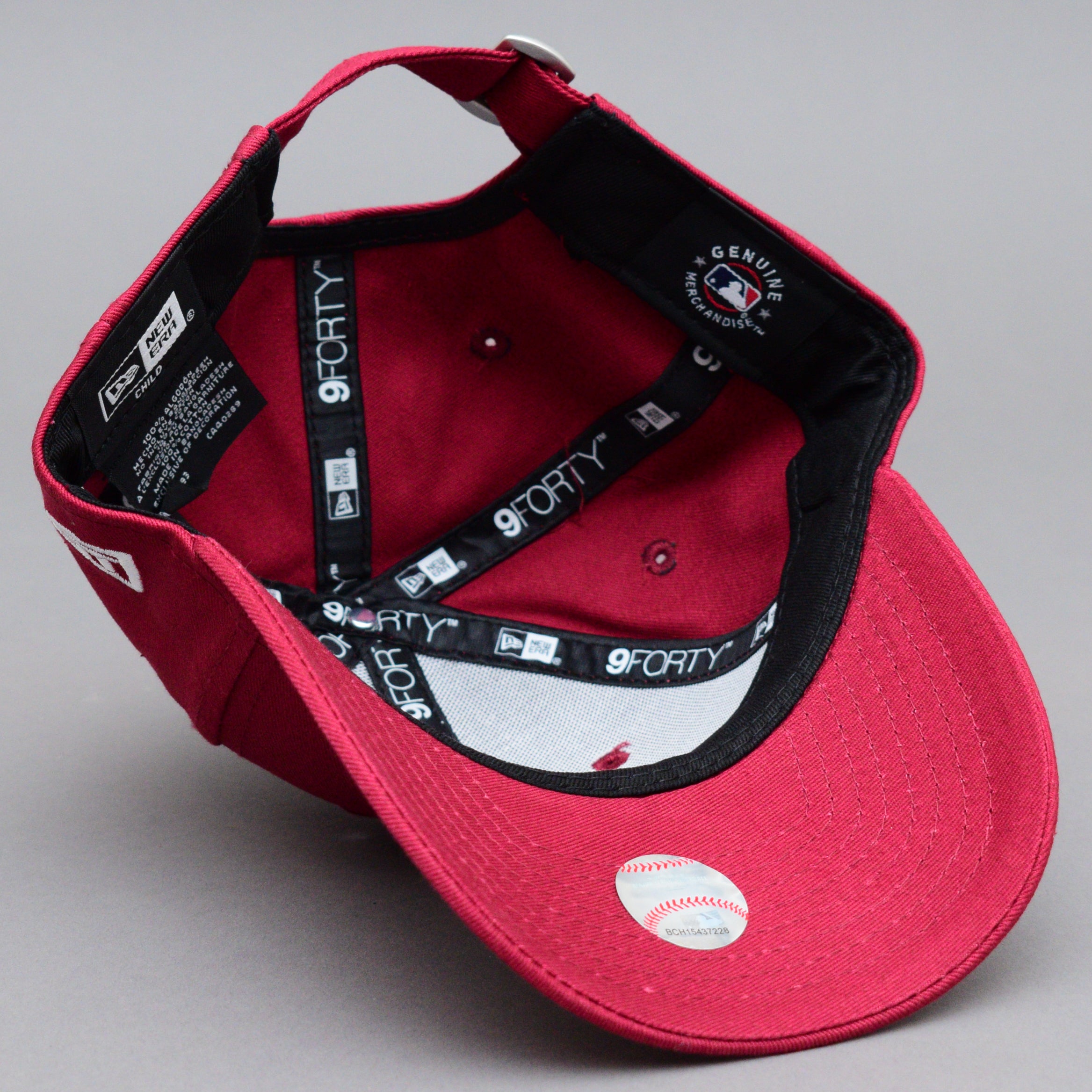 New Era MLB New York NY Yankees 9Forty Child Kids Børne Caps Adjustable Justerbar Maroon White Rød Hvid 60184748