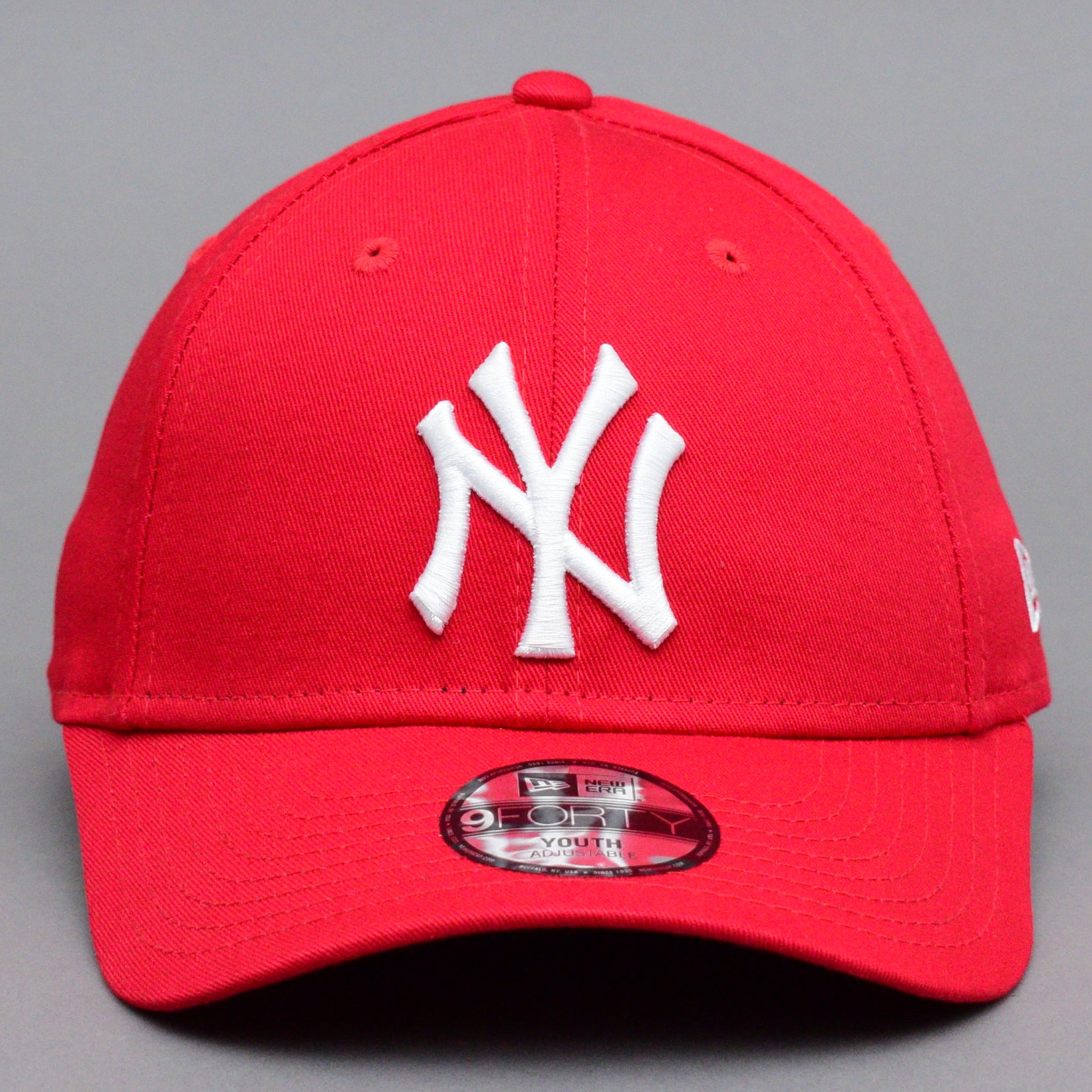 New Era MLB New York NY Yankees 9Forty Youth Kids Børne Caps Adjustable Justerbar Red White Rød Hvid 10877282