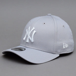 New Era MLB New York NY Yankees 9Forty Essential Youth Kids Børne Caps Adjustable Justerbar Grey White Grå Hvid 10879075