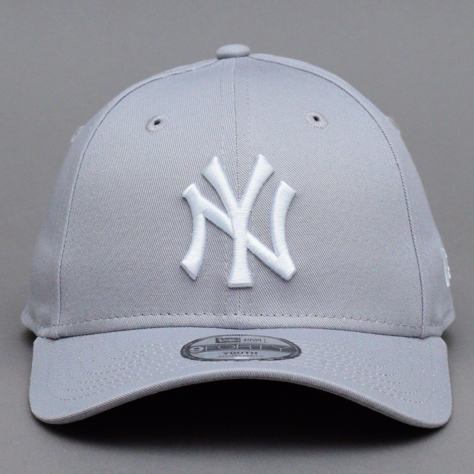 New Era MLB New York NY Yankees 9Forty Essential Child Kids Børne Caps Adjustable Justerbar Grey White Grå Hvid 10879075
