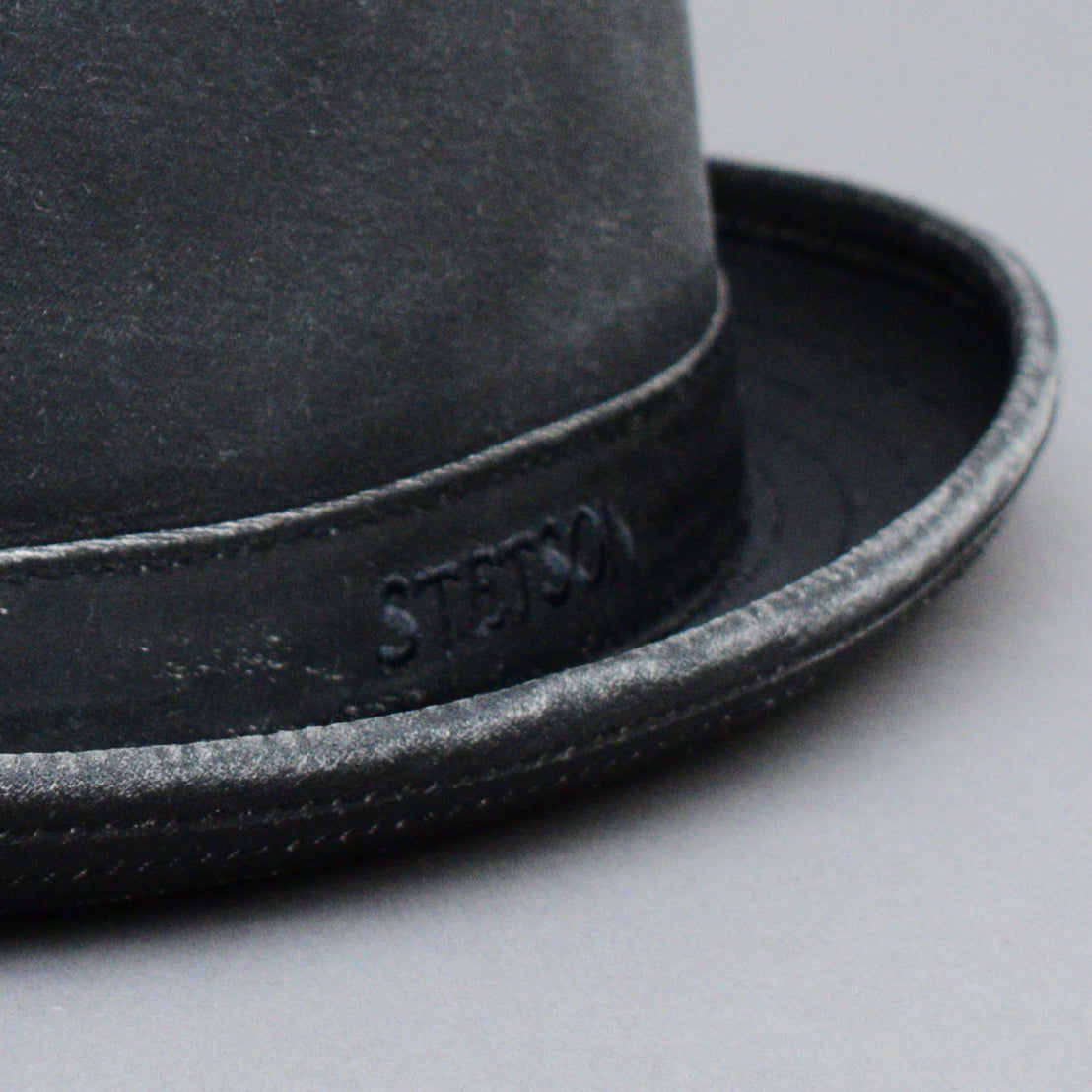 Stetson Odenton Pork Pie Cloth Hat Fedora Black Sort 1611101-1